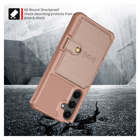 Samsung Galaxy A26 Hoesje 3-in-1 Pasjes Portemonnee Back Cover Roze afbeelding 5