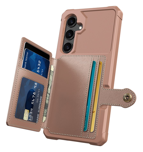 Samsung Galaxy A26 Hoesje 3-in-1 Pasjes Portemonnee Back Cover Roze afbeelding 7