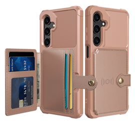 Samsung Galaxy A26 Hoesje 3-in-1 Pasjes Portemonnee Back Cover Roze