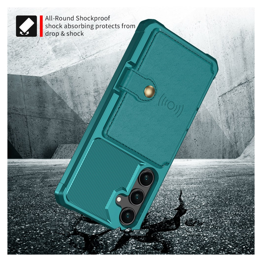 Samsung Galaxy A26 Hoesje 3-in-1 Pasjes Portemonnee Back Cover Groen afbeelding 5