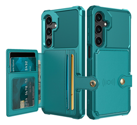 Samsung Galaxy A26 Hoesje 3-in-1 Pasjes Portemonnee Back Cover Groen