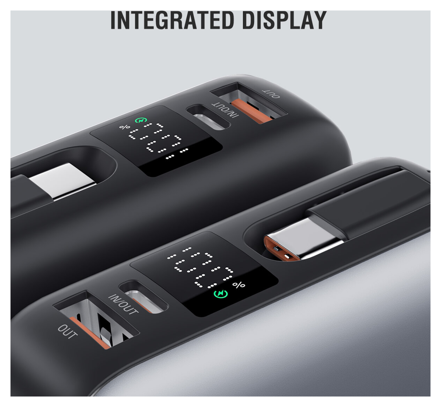 4smarts Enterprise Compact 20.000mAh Powerbank 45W Ingebouwde USB-C Kabel afbeelding 4