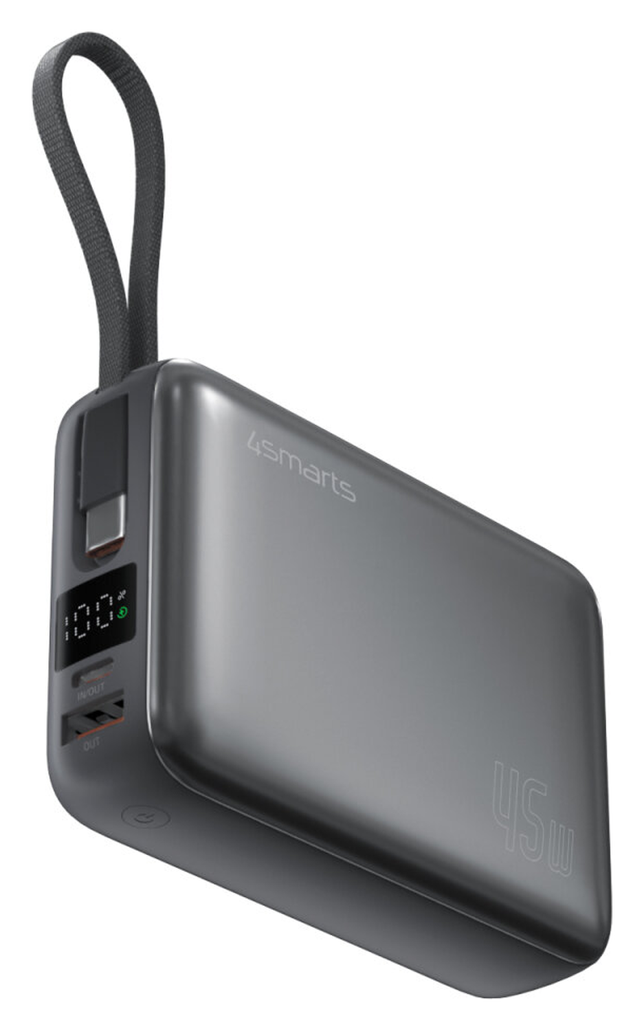 4smarts Enterprise Compact 20.000mAh Powerbank 45W Ingebouwde USB-C Kabel afbeelding 8