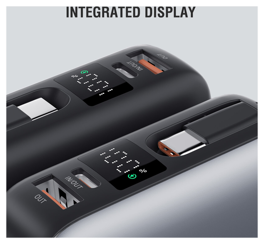 4smarts Enterprise Compact 20.000mAh Powerbank 45W Ingebouwde USB-C Kabel afbeelding 4