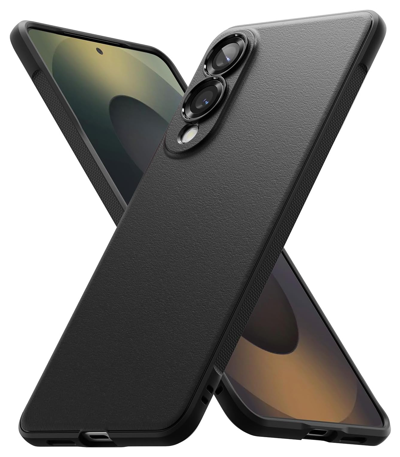 Ringke Onyx Samsung Galaxy S25 Edge Hoesje Flexibel TPU Back Cover Zwart afbeelding 1