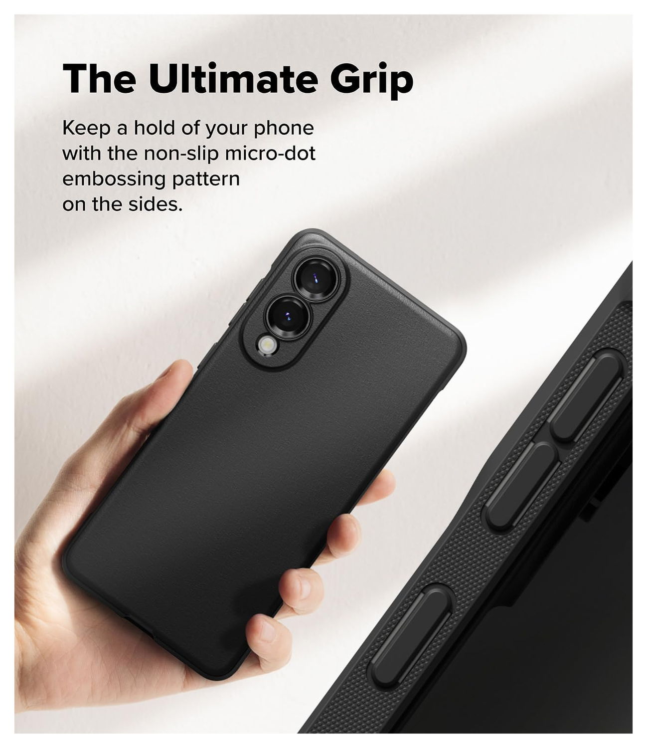 Ringke Onyx Samsung Galaxy S25 Edge Hoesje Flexibel TPU Back Cover Zwart afbeelding 5