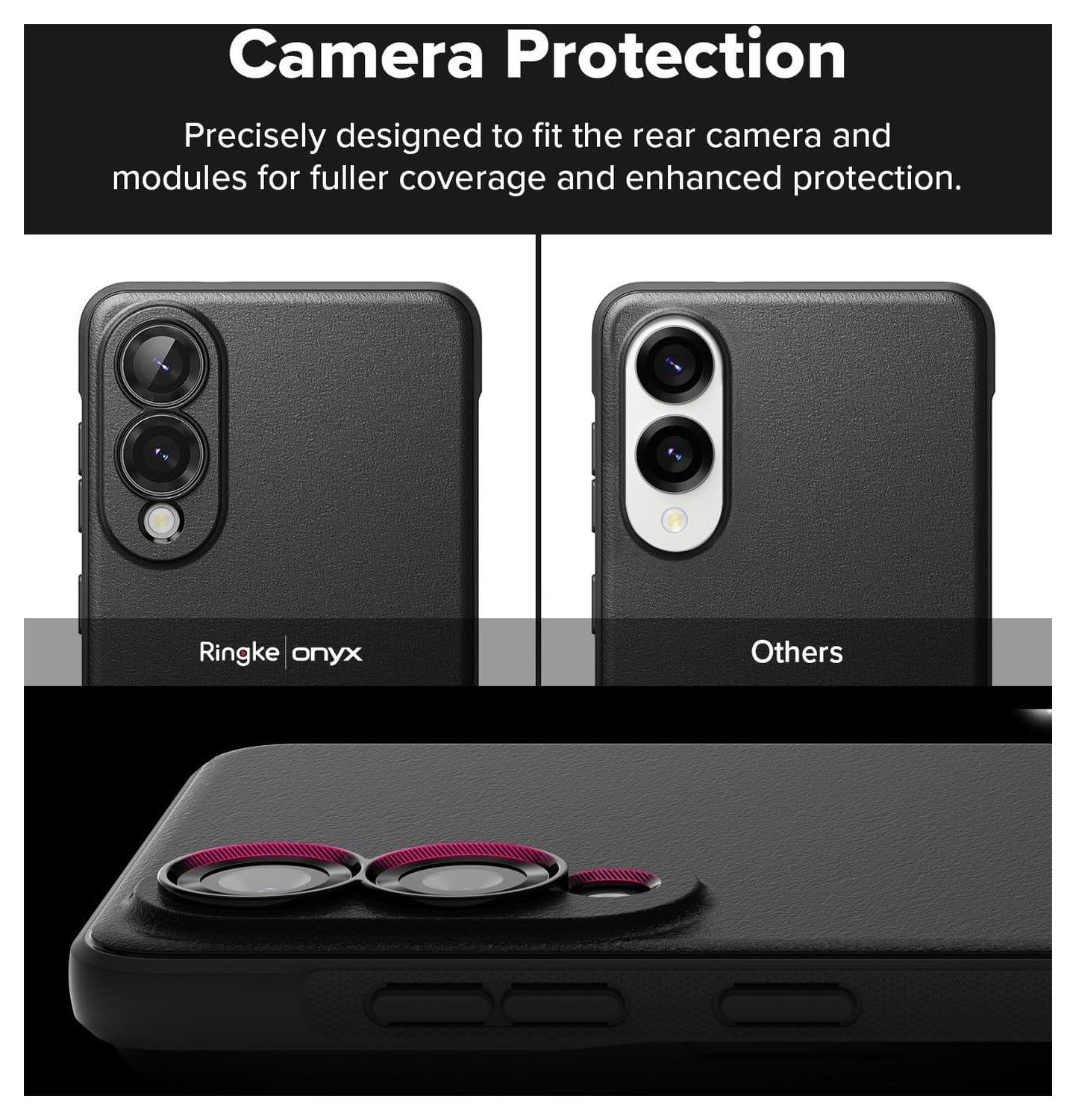 Ringke Onyx Samsung Galaxy S25 Edge Hoesje Flexibel TPU Back Cover Zwart afbeelding 9