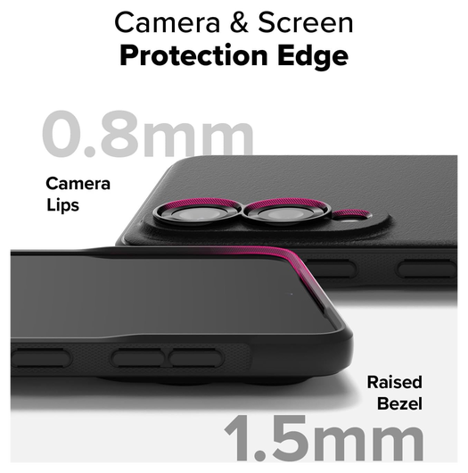 Ringke Onyx Samsung Galaxy S25 Edge Hoesje Flexibel TPU Back Cover Zwart afbeelding 10