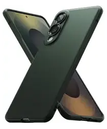 Ringke Onyx Samsung Galaxy S25 Edge Hoesje Flexibel TPU Back Cover Groen afbeelding