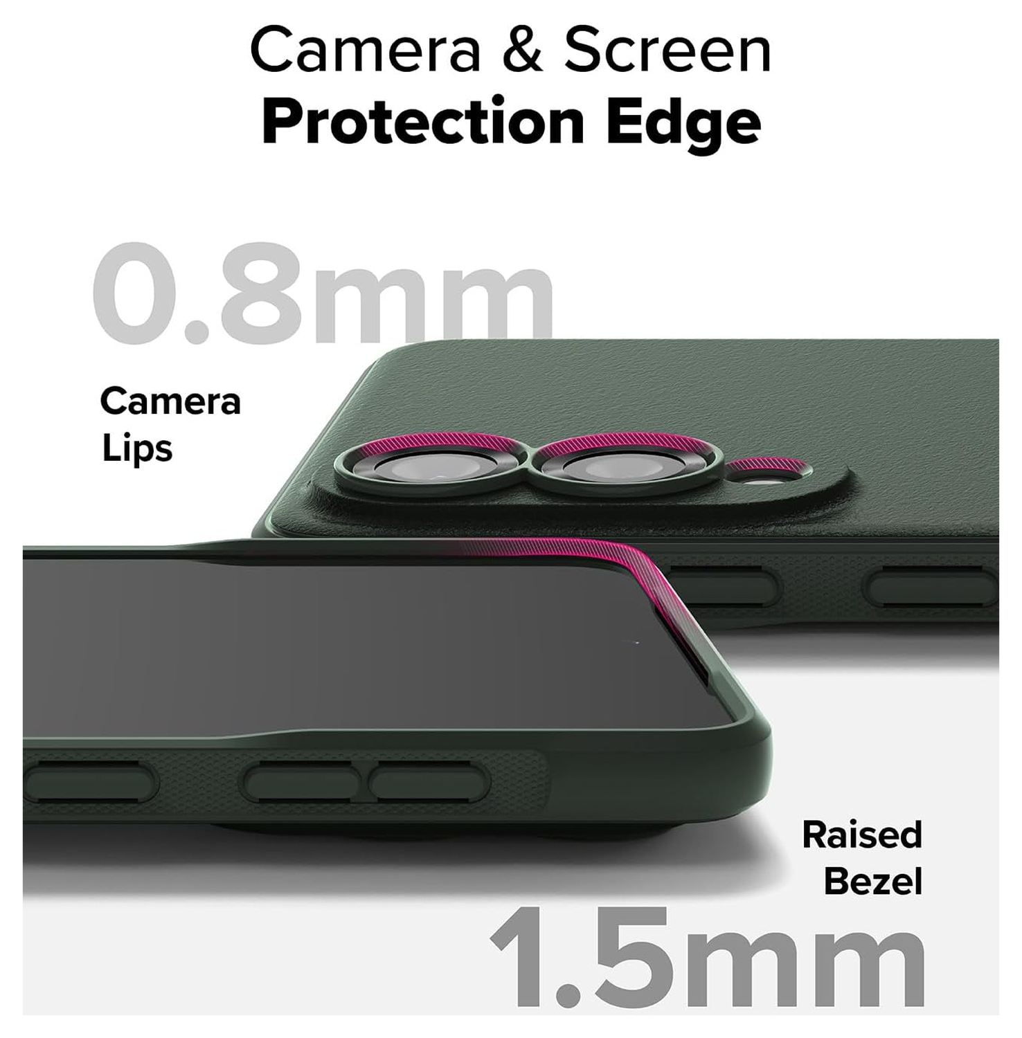 Ringke Onyx Samsung Galaxy S25 Edge Hoesje Flexibel TPU Back Cover Groen afbeelding 10