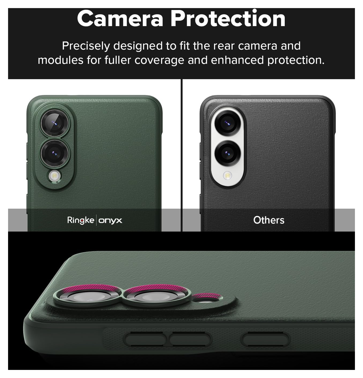 Ringke Onyx Samsung Galaxy S25 Edge Hoesje Flexibel TPU Back Cover Groen afbeelding 6