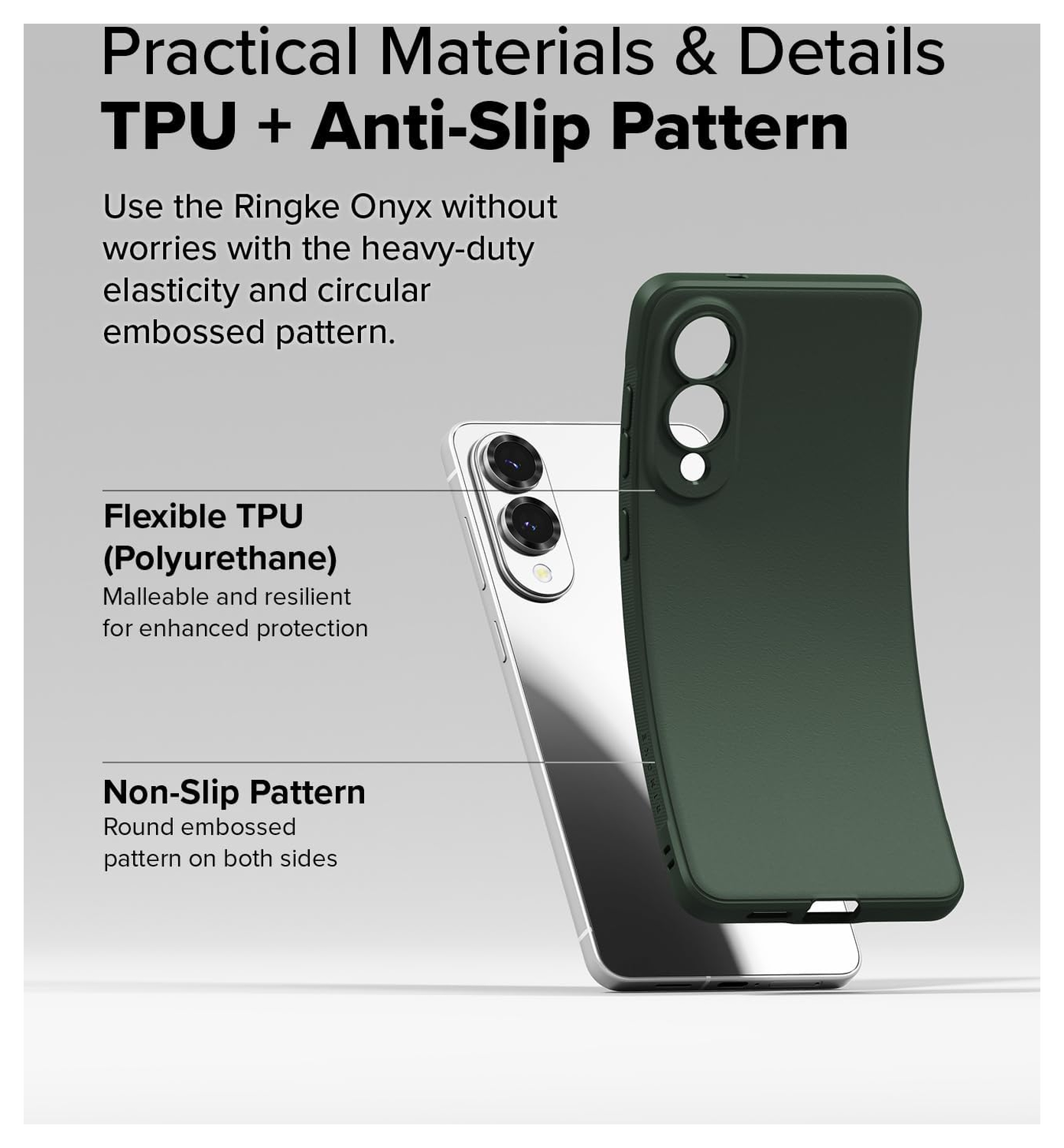 Ringke Onyx Samsung Galaxy S25 Edge Hoesje Flexibel TPU Back Cover Groen afbeelding 7