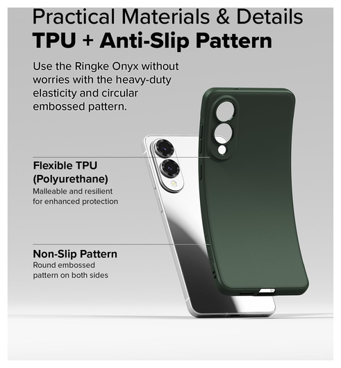 Ringke Onyx Samsung Galaxy S25 Edge Hoesje Flexibel TPU Back Cover Groen afbeelding 7