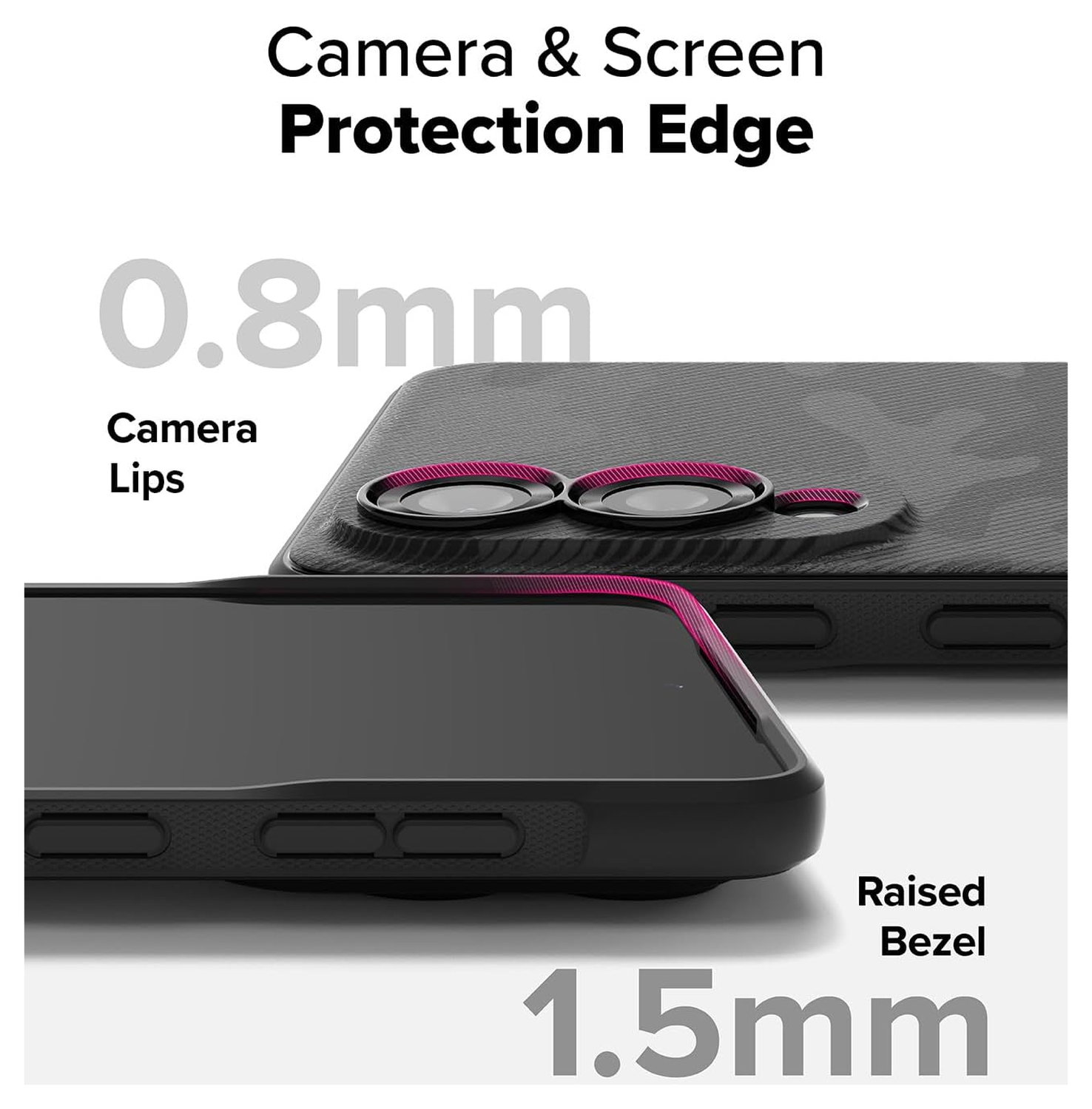Ringke Onyx Samsung Galaxy S25 Edge Hoesje Flexibel TPU Back Cover Camo Zwart afbeelding 10