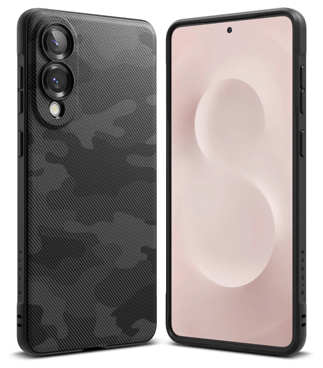 Ringke Onyx Samsung Galaxy S25 Edge Hoesje Flexibel TPU Back Cover Camo Zwart afbeelding 2