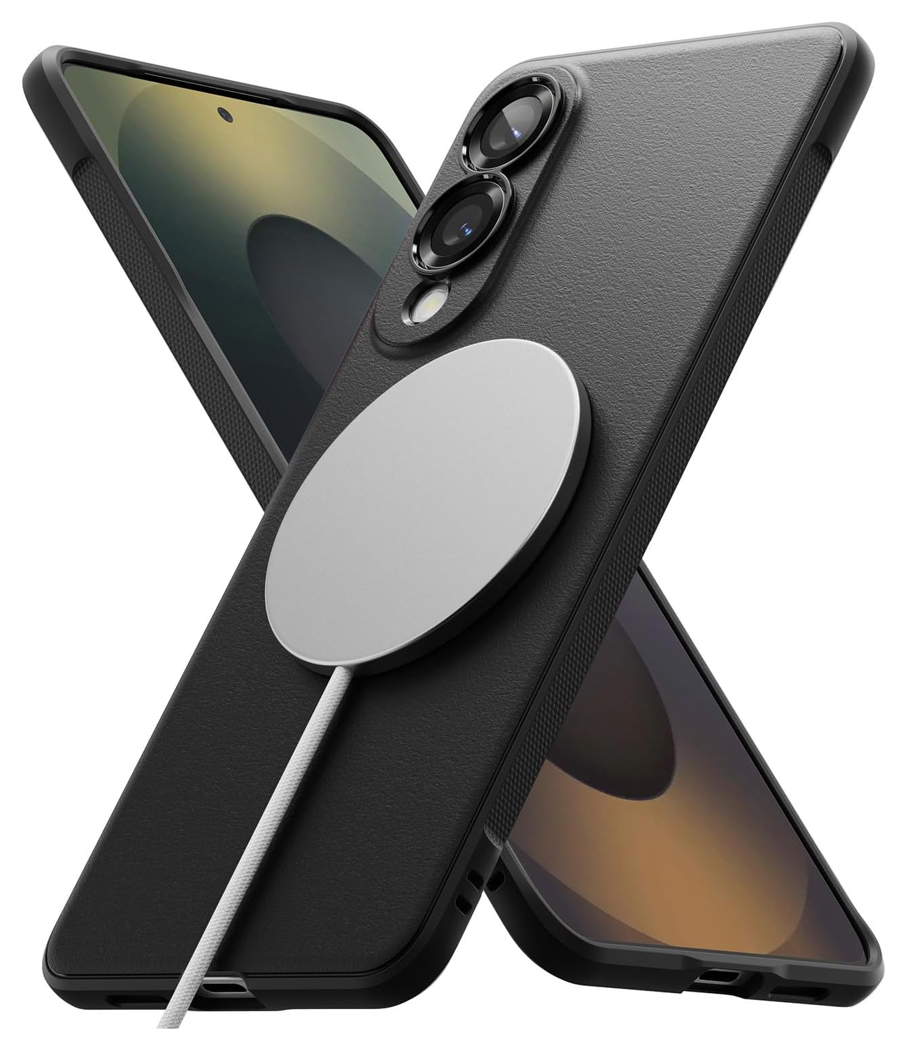Ringke Onyx Magnetic Samsung Galaxy S25 Edge Hoesje MagSafe Zwart afbeelding 1