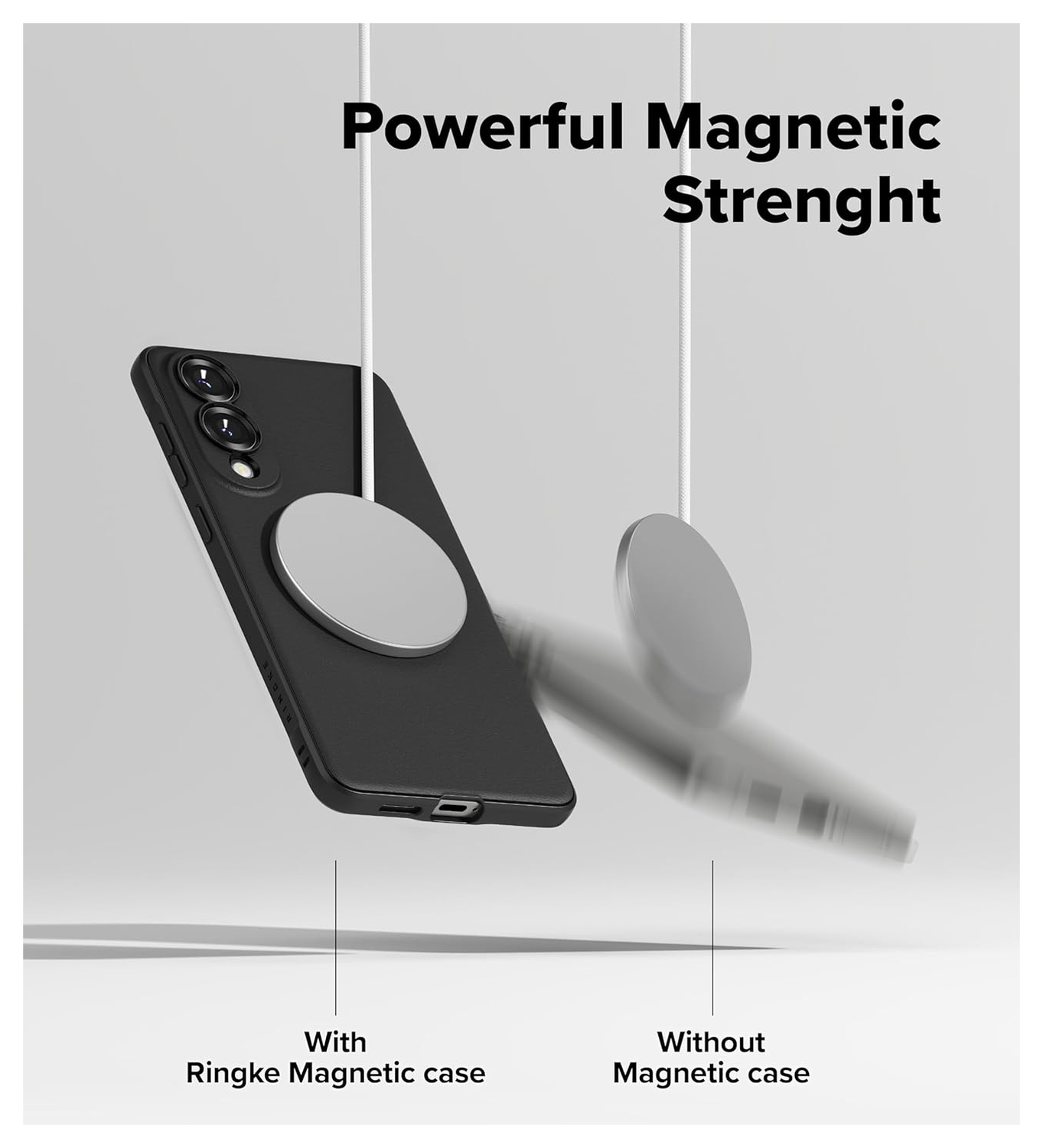 Ringke Onyx Magnetic Samsung Galaxy S25 Edge Hoesje MagSafe Zwart afbeelding 6
