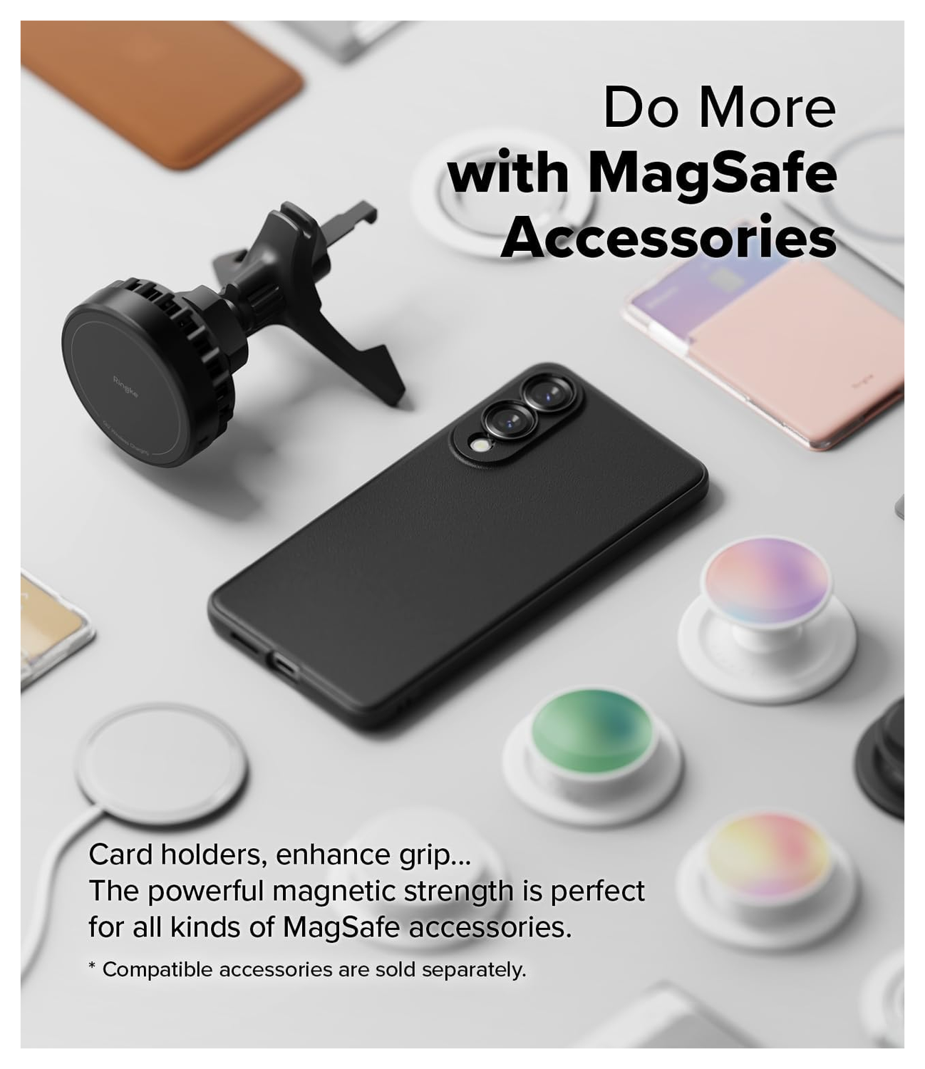 Ringke Onyx Magnetic Samsung Galaxy S25 Edge Hoesje MagSafe Zwart afbeelding 7