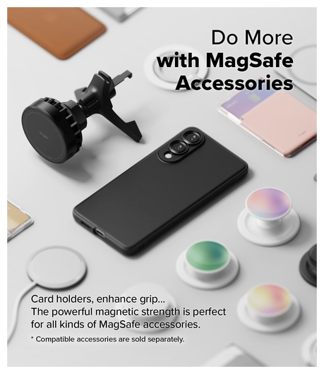 Ringke Onyx Magnetic Samsung Galaxy S25 Edge Hoesje MagSafe Zwart afbeelding 7