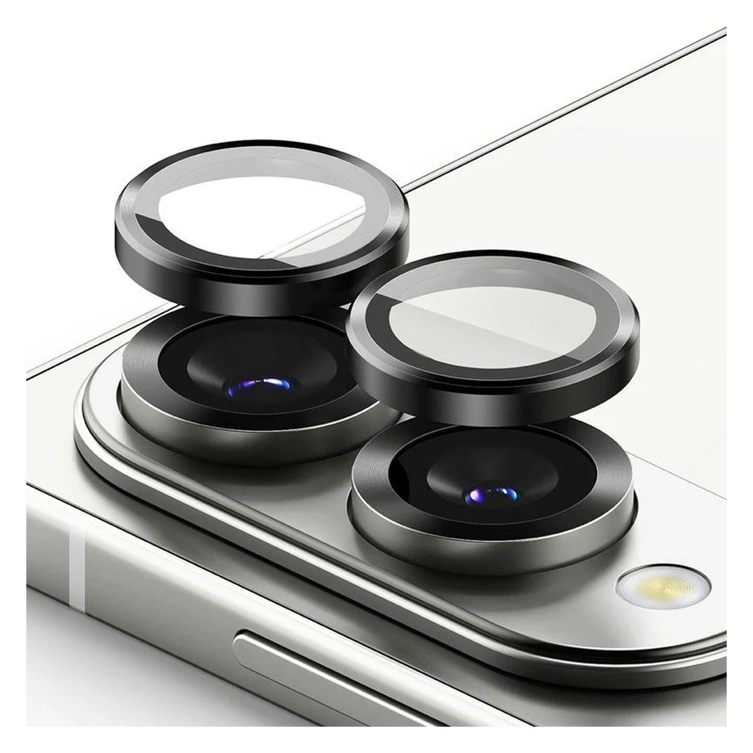 Ringke Frame Glass Samsung Galaxy S25 Edge Camera Protector Zwart afbeelding 2