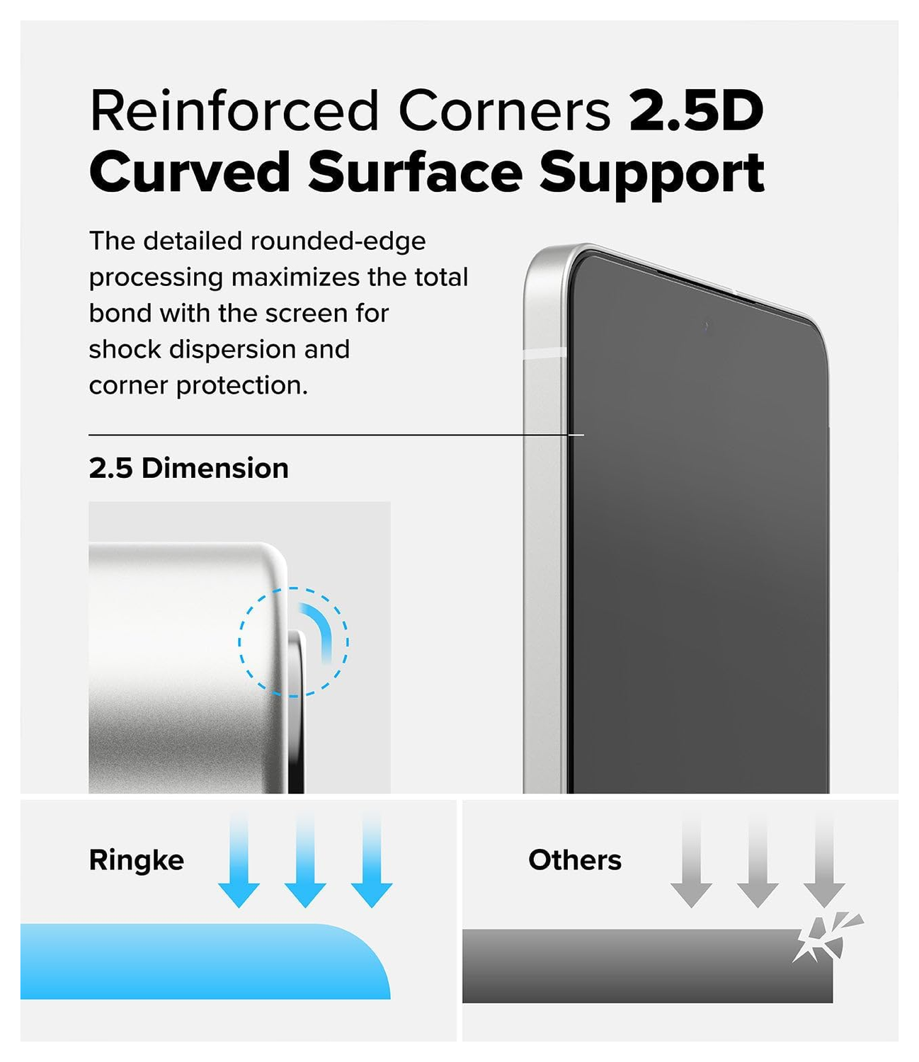 Ringke Easy Slide Samsung Galaxy S25 Edge Screen Protector met Jig 2-Pack afbeelding 4