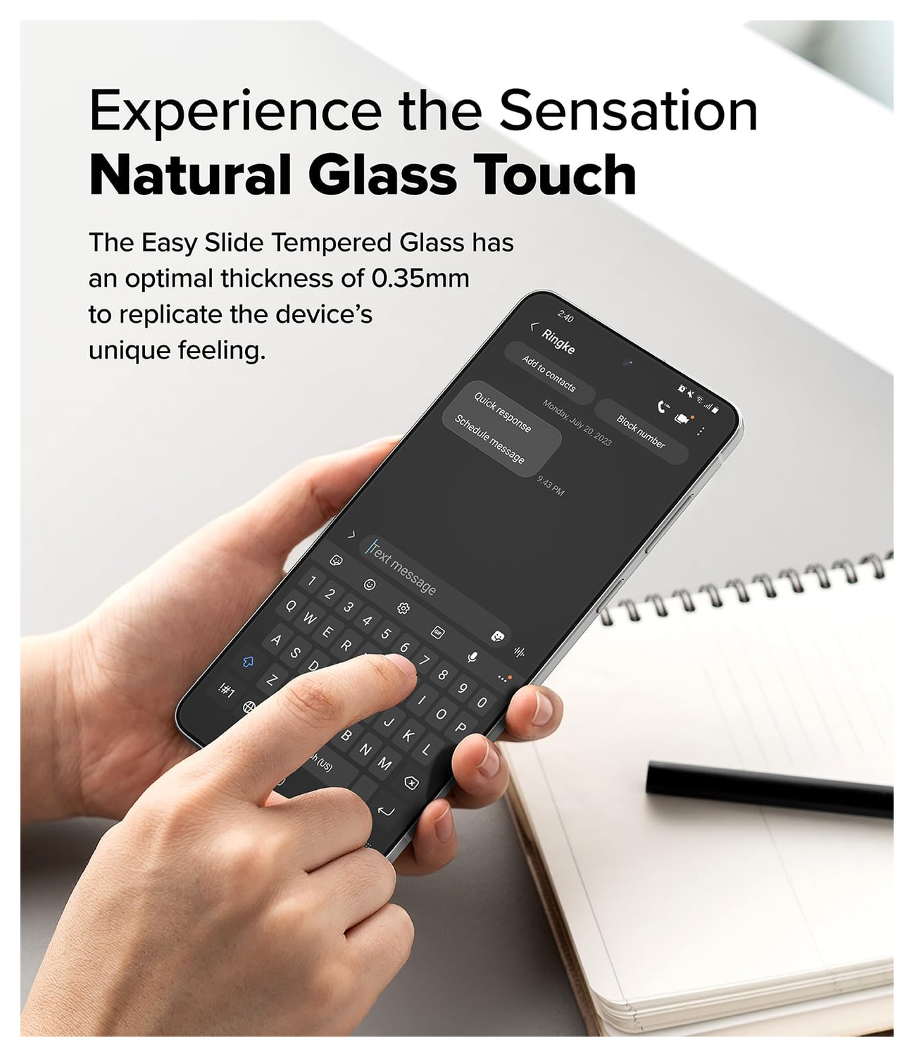 Ringke Easy Slide Samsung Galaxy S25 Edge Screen Protector met Jig 2-Pack afbeelding 8