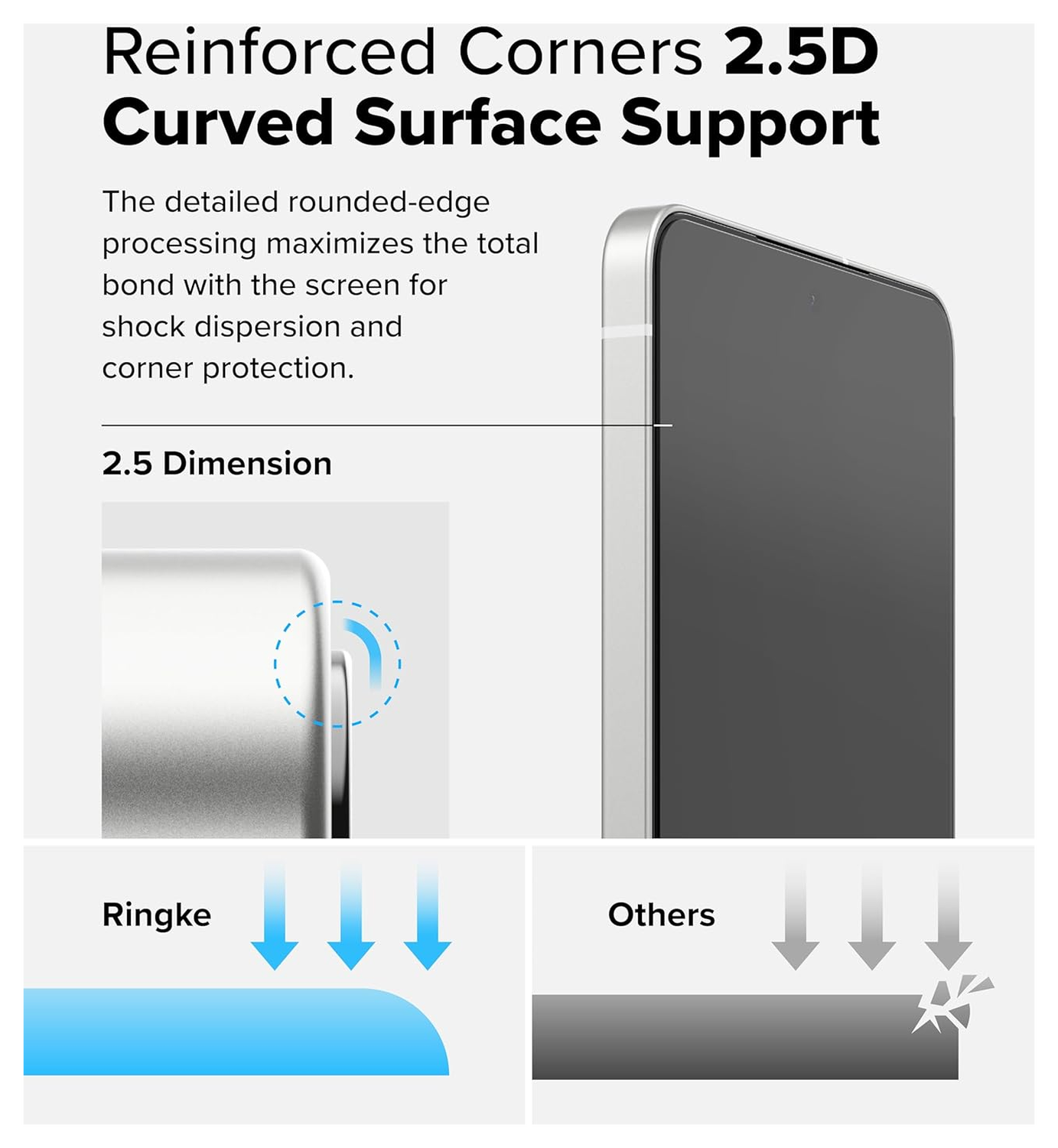 Ringke Easy Slide Samsung Galaxy S25 Edge Screen Protector met Jig 2-Pack afbeelding 9