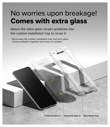 Ringke Easy Slide Samsung Galaxy S25 Edge Screen Protector met Jig 2-Pack afbeelding 7