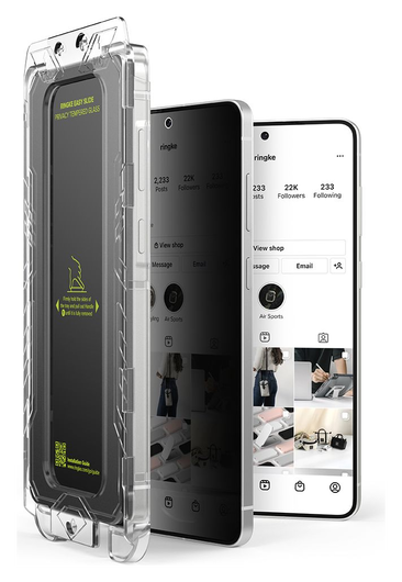 Ringke Easy Slide Privacy Samsung Galaxy S25 Edge Screen Protector Jig 2-Pack afbeelding 2