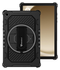 Armor X Samsung Galaxy Tab A9 Plus Hoes Kickstand Back Cover met Handstrap Zwart afbeelding 2