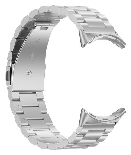 Google Pixel Watch 3 45MM Bandje - Roestvrij Staal - met Schakels - Zilver afbeelding 5