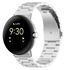Google Pixel Watch 3 45MM Bandje - Roestvrij Staal - met Schakels - Zilver afbeelding 2