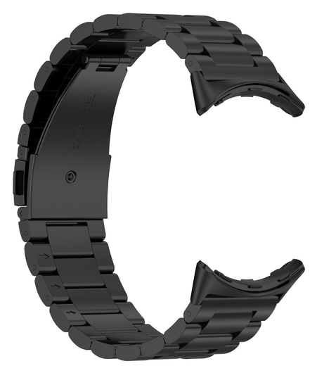 Google Pixel Watch 3 45MM Bandje - Roestvrij Staal - met Schakels - Zwart afbeelding 5