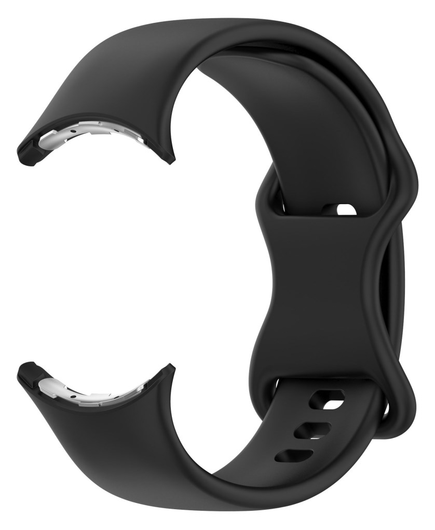 Google Pixel Watch 3 45MM Bandje - Siliconen met Gespsluiting - Zwart afbeelding 3
