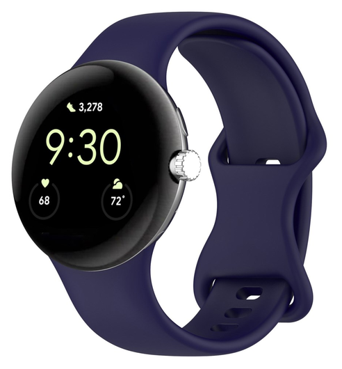 Google Pixel Watch 3 45MM Bandje - Siliconen met Gespsluiting - Blauw afbeelding 4