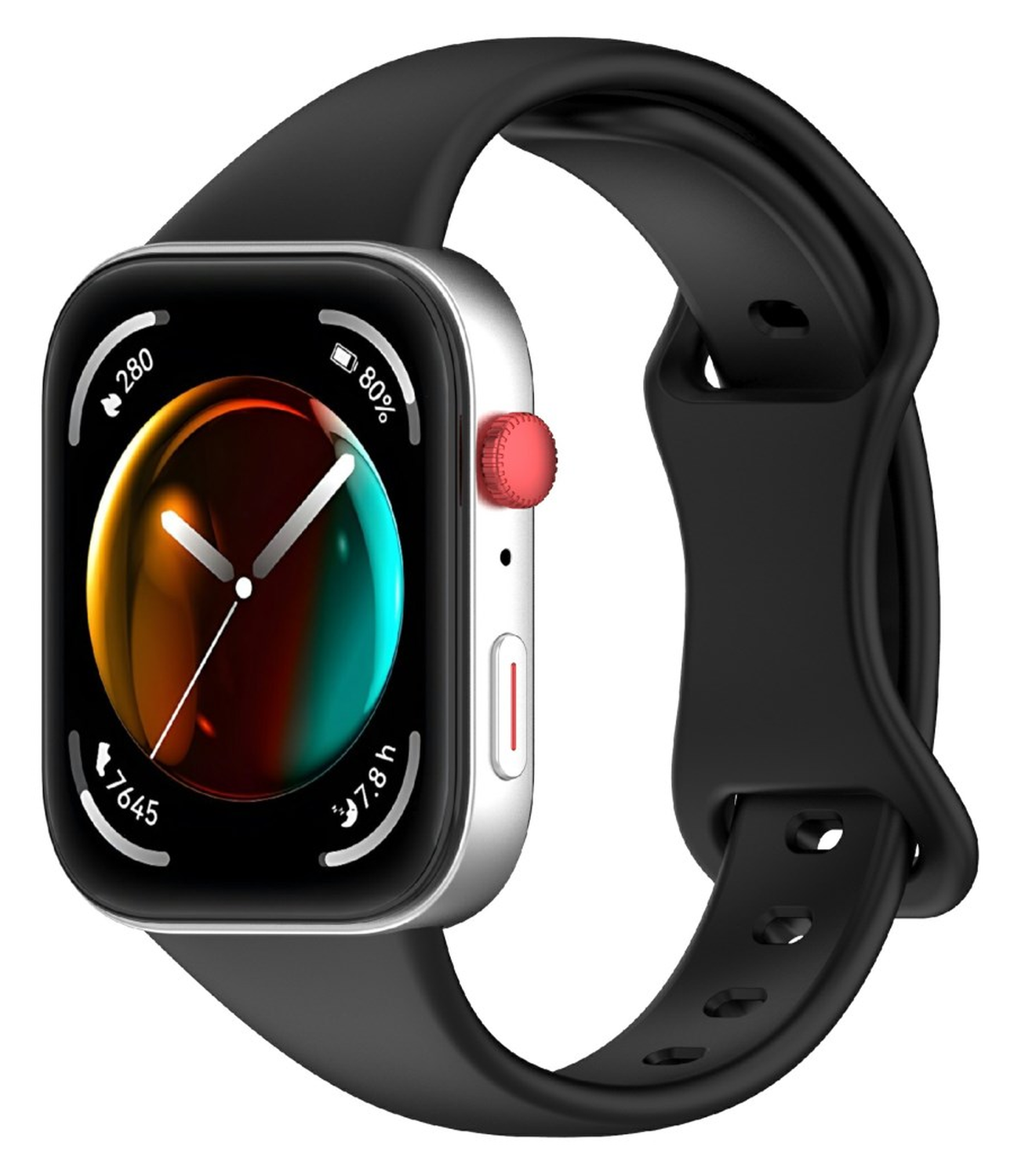 Huawei Watch Fit 4 Bandje - Siliconen Gesp Sluiting - Zwart afbeelding 2