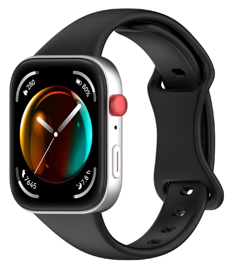 Huawei Watch Fit 4 Bandje - Siliconen Gesp Sluiting - Zwart afbeelding 2