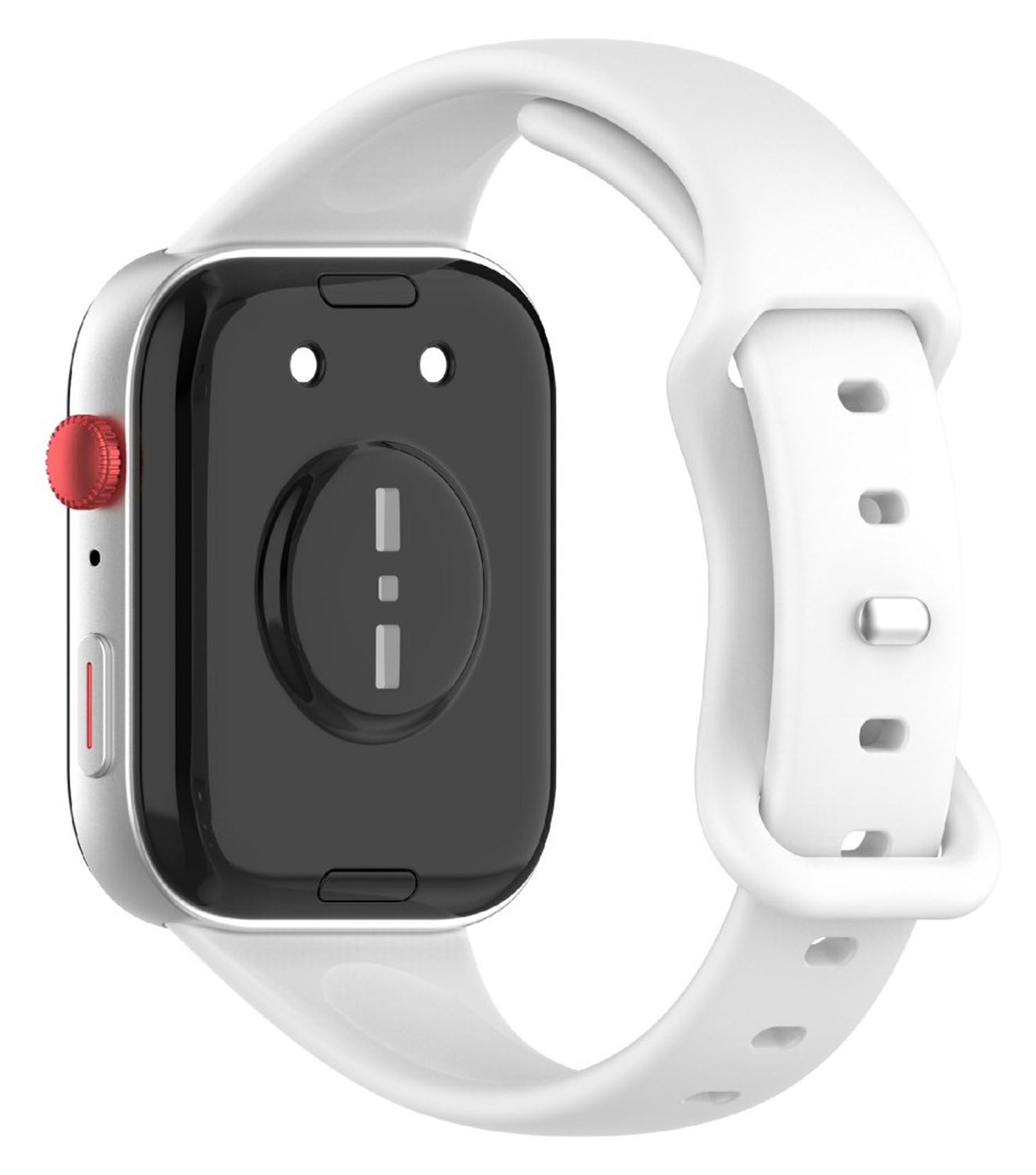 Huawei Watch Fit 4 Bandje - Siliconen Gesp Sluiting - Wit afbeelding 1