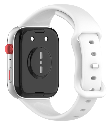 Huawei Watch Fit 4 Bandje - Siliconen Gesp Sluiting - Wit afbeelding 1