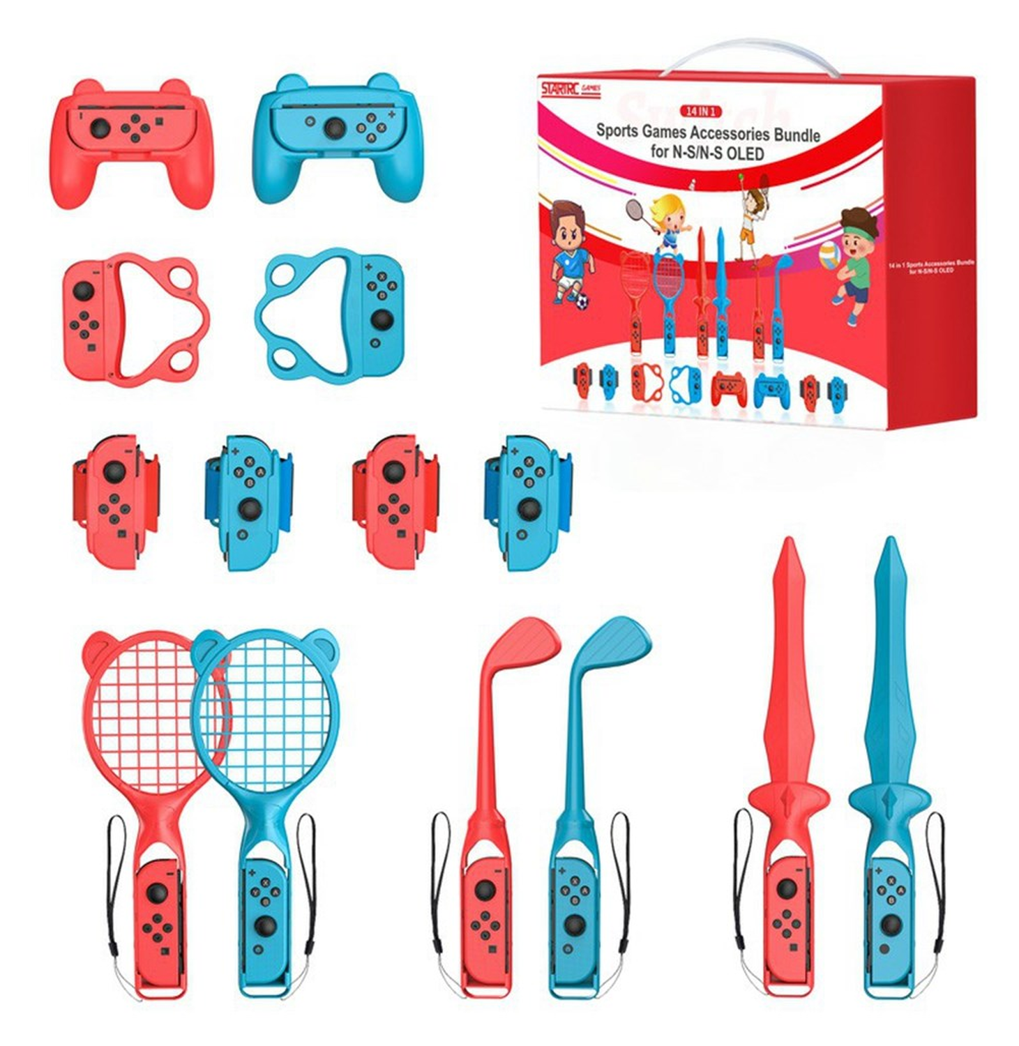 Nintendo Switch / Switch OLED Accessoires Set Bundel voor Sport Games afbeelding 1