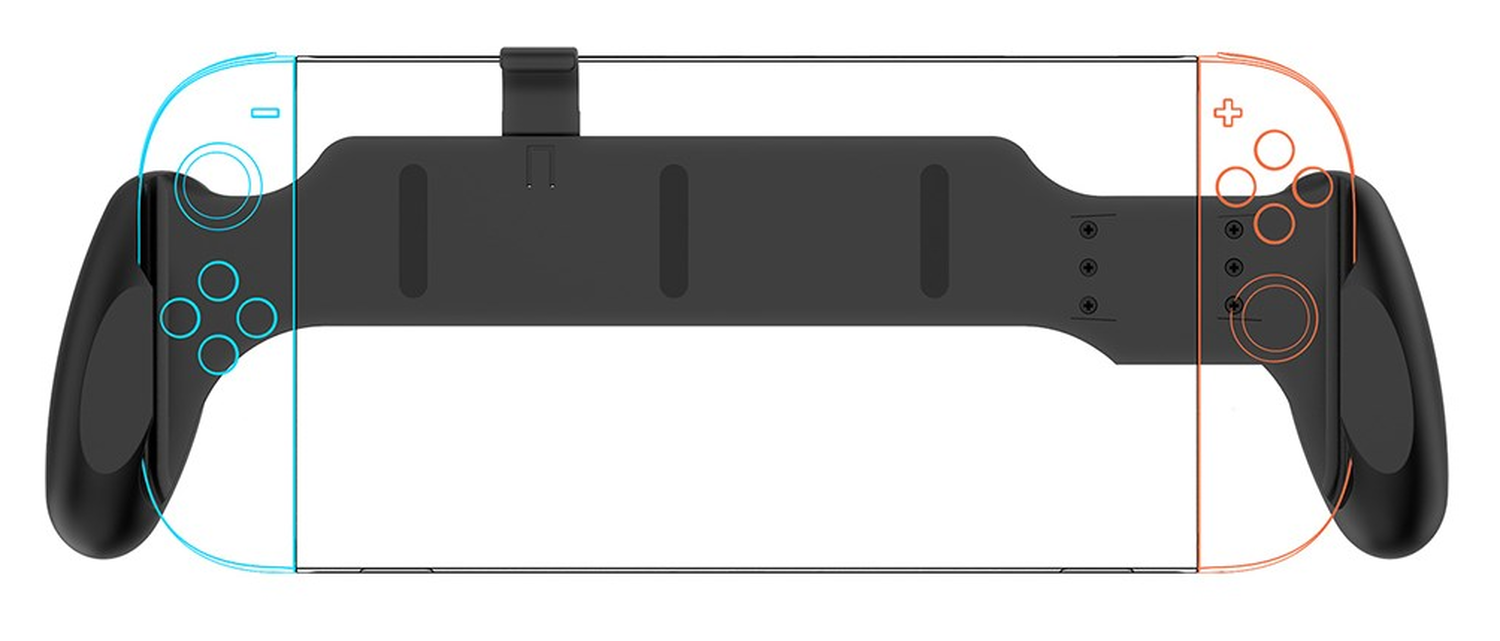 Nintendo Switch 2 Grip Standaard voor Ergonomisch Gamen Zwart afbeelding 1