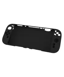 Nintendo Switch 2 Hoesje Siliconen Back Cover Case Zwart afbeelding