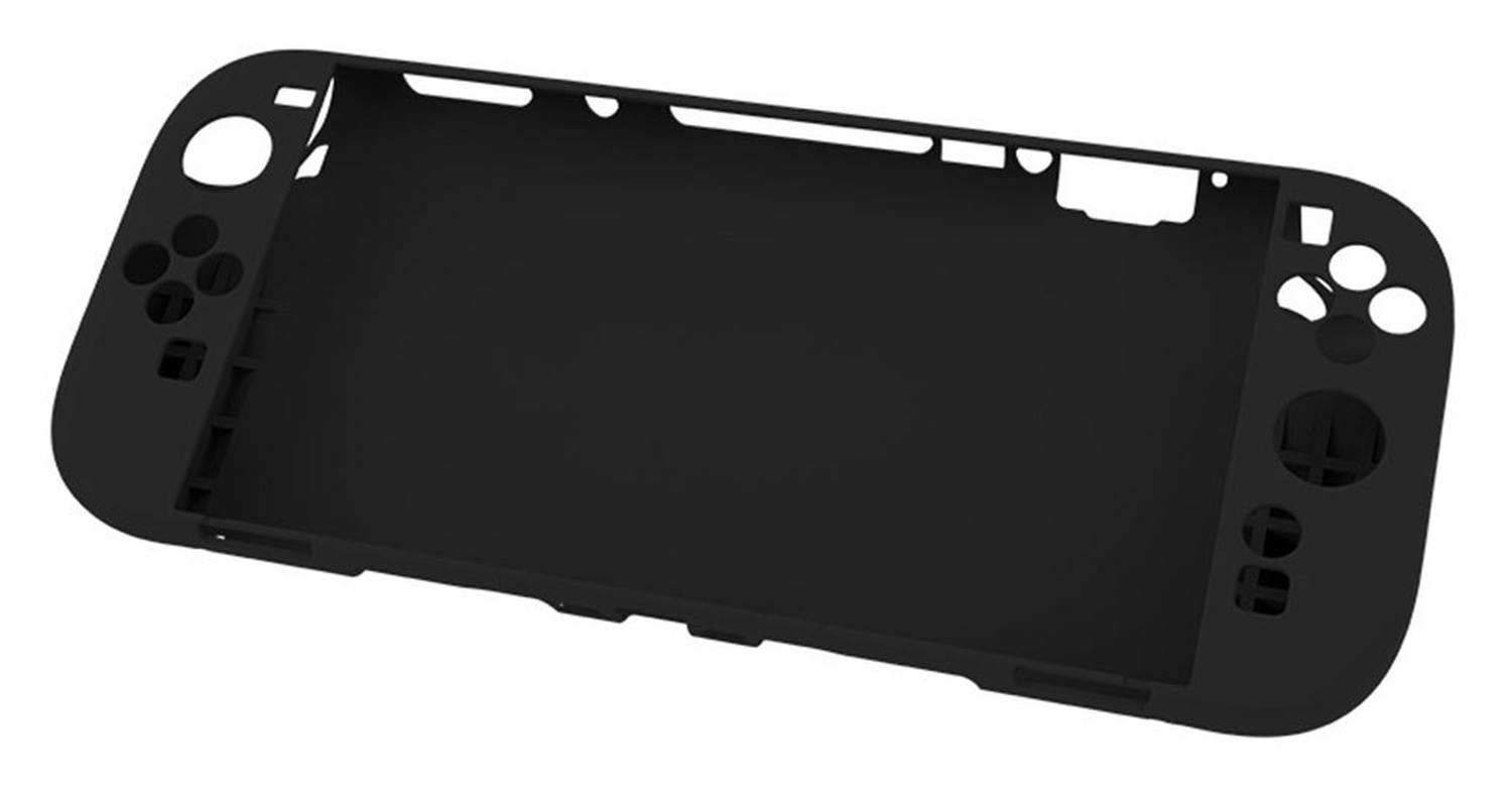Nintendo Switch 2 Hoesje Siliconen Back Cover Case Zwart afbeelding 1