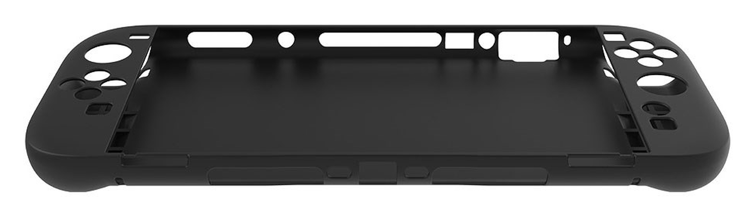 Nintendo Switch 2 Hoesje Siliconen Back Cover Case Zwart afbeelding 3