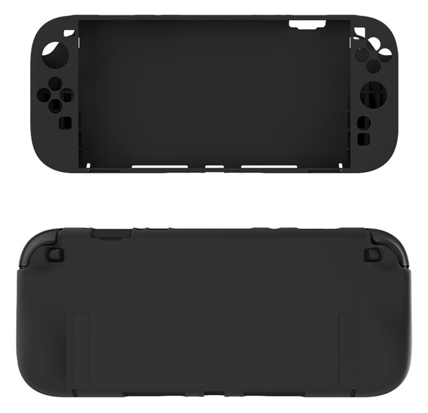 Nintendo Switch 2 Hoesje Siliconen Back Cover Case Zwart afbeelding 2