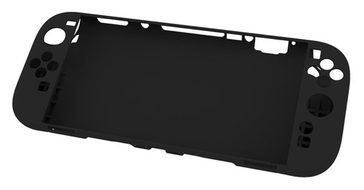 Nintendo Switch 2 Hoesje Siliconen Back Cover Case Zwart afbeelding 1