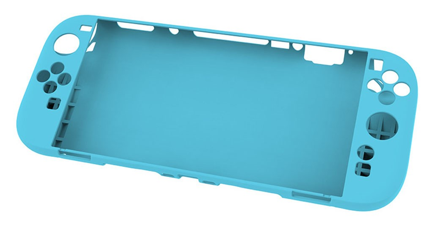 Nintendo Switch 2 Hoesje Siliconen Back Cover Case Blauw afbeelding 1