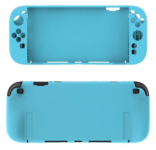 Nintendo Switch 2 Hoesje Siliconen Back Cover Case Blauw afbeelding 3
