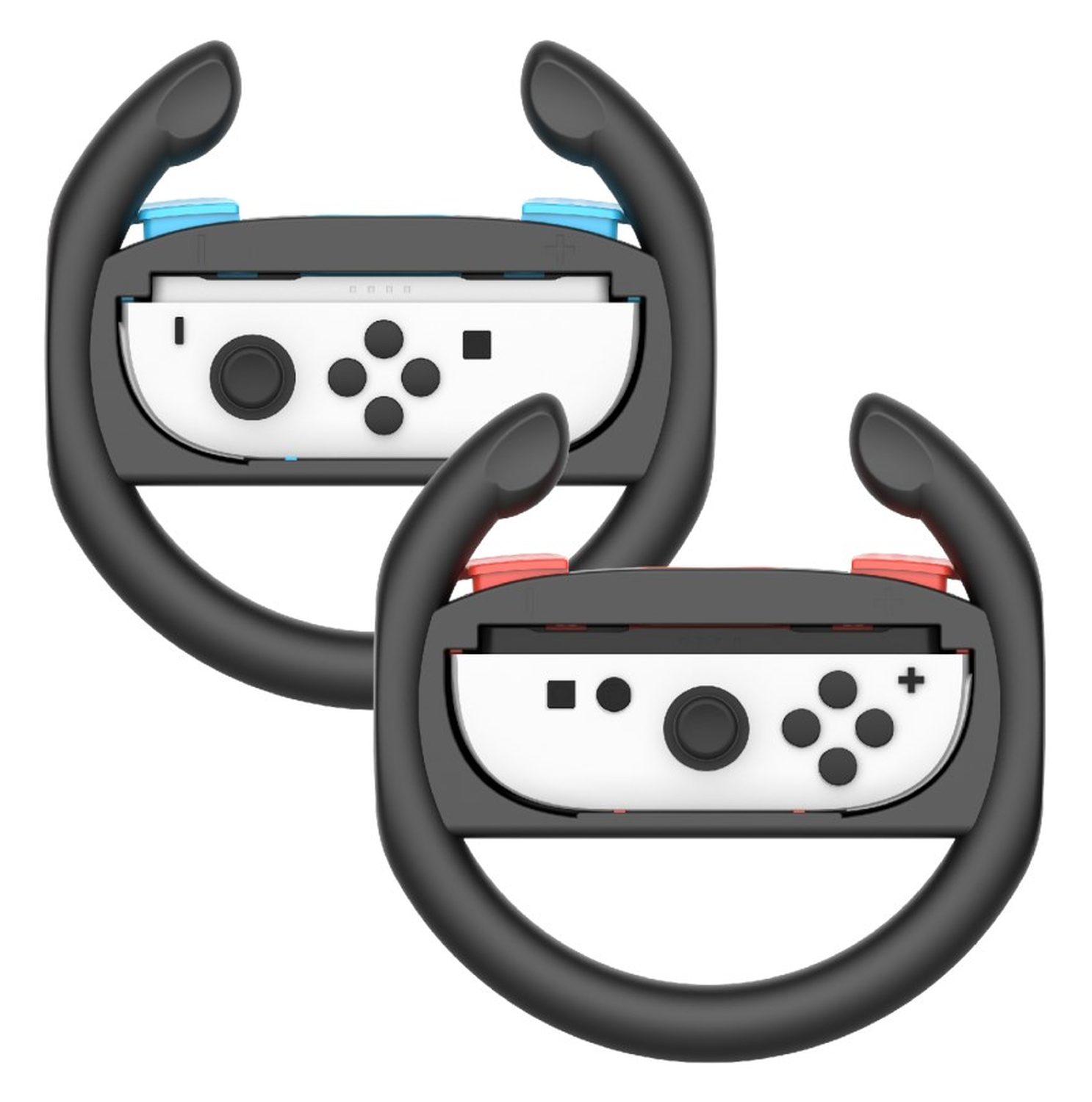 Stuurtjes voor Nintendo Switch 2 Joy-Cons - Stuurwiel Zwart (2-Pack) afbeelding 1