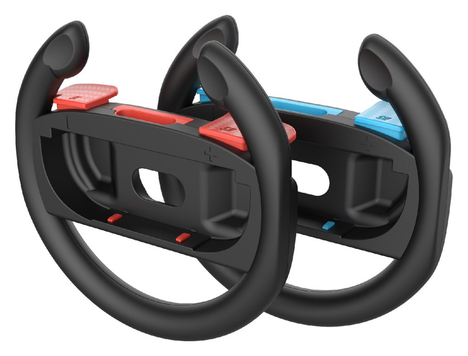 Stuurtjes voor Nintendo Switch 2 Joy-Cons - Stuurwiel Zwart (2-Pack) afbeelding 2